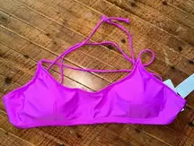 Rip curl bright purple strappy tie L My bikini top