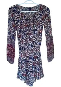 American Eagle Long Sleeve Floral Romper Size XXS
