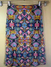 Marine‎ Layer Womens Ryan Slip Midi Skirt Size 6 Colorful Boho Abstract Side Zip