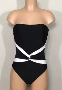 Instant Figure compression bandeau swimsuit. NWOT