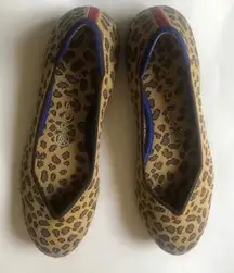 Rothy’s Leopard animal print Flats Loafers size 8