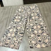 Jane & Delancey wide leg pants in tan and gray