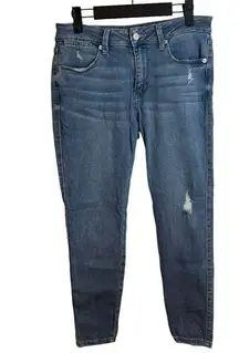 JUST USA DISTRESSED SKINNY JEANS