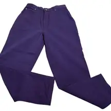 Vintage 90s No Excuses Femme Fatale Jeans Size 13 Purple High Waist Straight Leg