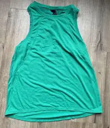 Sweaty Betty US Size 8 Green Tank Top Shirt Work Out Yoga Gym