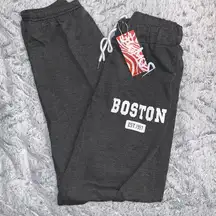 Boston grey sweat pants size medium