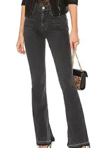 NWT HUDSON Women’s Highrise Heartbreaker Flared Jeans Black Wash Size 31