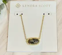 NWT! Kendra Scott Elisa Gold Pendant Necklace in Pyrite