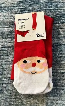 Stromper Holiday Santa Socks Size 6.5 - 9