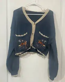 Cottagecore Fox Cardigan