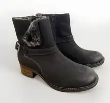 New Without Box Taos Combo Leather Engineer Boots Black Sz 41 US 10.5