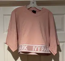 IVY PARK Pink Crop Shirt