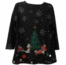 Multiples Christmas Top Women’s Medium