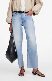 Madewell The Petite Darted Barrel-Leg Jean Edmonson Wash