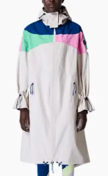 Sweaty Betty Retro Parachute Long Parka - Colorblock Size M
