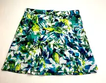 RipSkirt Hawaii Tropical Floral Blue Green Skirt Hook & Loop‎ Closure Large