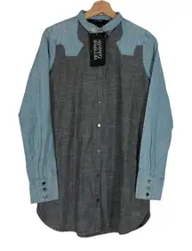 Diesel Fiftyfive DSL Sutcliffe Western Button Down Shirt Size Small NWT