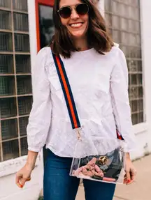 Eliza May Rose Clear Crossbody Bag, Stadium Concert Clear Plastic Purse