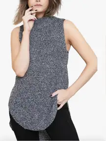 MINKPINK‎ Bittersweet Black Sleeveless Tunic Size Small Mock Neck Boho Chic NWOT