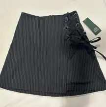 Target Pinstriped Mini Skirt