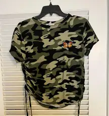 MD  Green Army Print Shirt