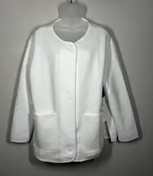 Weekend Routine Zac & Rachel Quilt Cloud Dancer Jacket Size Large