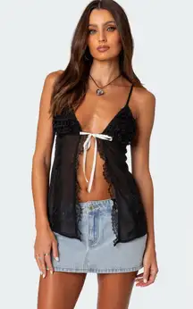 Lace Tie Front Tank