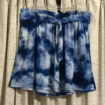 LuLaRoe Ella Tie-Dye Paper Bag Shorts 