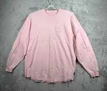 Disney Parks Spirit Jersey M Pink Walt Disney World Oversized Long Sleeve Tee