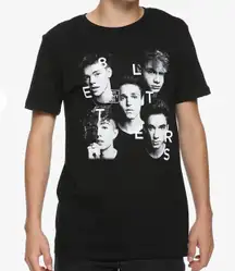 WHY DON'T WE Black & White 8 Letters Graphic Band Tee