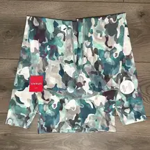 Spanx Booty Boost Pink Green Camo Contoured Waist High Rise‎ 7/8 Leggings XS