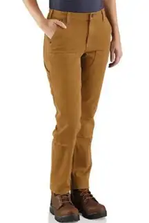 Carhartt  BN4296-W Women's Rugged Flex Relaxed Fit Twill Double Front Work Size18