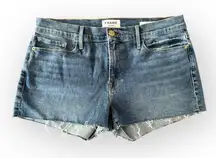Frame Le Cutoff Denim Women's Classic Blue Jean Shorts