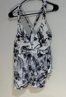Alex Marie Black and White swimsuit top