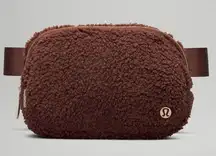 NWT Lululemon Fleece Everywhere Belt Bag 1L Brown With Gold Hardware