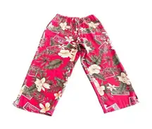 Island Traders wide legs Crop Capri pants size L