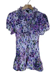 east 5th Women's PXL Smocked Floral Blouse