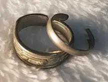 Bundle of 2 Silver Colored Toe Rings