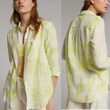 Anthropologie Pilcro The Cate Classic Buttondown Collar Long Sleeve Shirt M