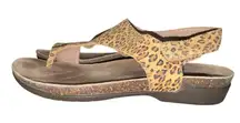 Dansko Reece T-Strap Slingback Sandal – Leopard Print - Size 37