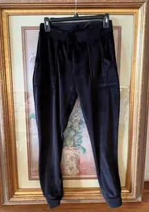 house of harlow nicole richie velvet velour black pants joggers size XS DR