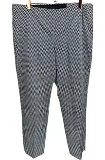 Talbots Lightweight Printed Ankle Pants Size 10 Career Office Work Preppy‎