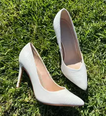 White Stiletto Heels