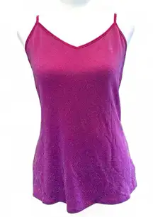 Express Women’s Sparkly Pink Cami Tank Top Size Medium