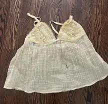 yellow baby doll top