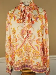 Flying Tomato Womens Blooming With Bliss Woven Top Blouse Funky Retro Large‎