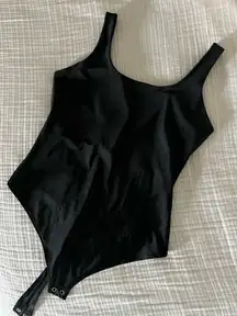 Wild Fable Black Bodysuit | Open back