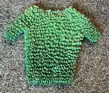 Vintage Y2K green ombre popcorn top