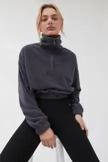 Urban Outfitters Track Meet Half-Zip Fleece Shirt. Size Medium.