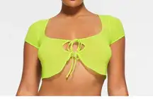 SKIMS  SUMMER MESH SUPER CROPPED TOP Highlighter